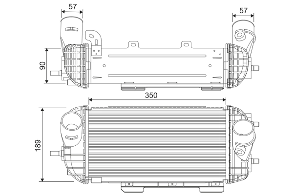 Intercooler, échangeur VALEO 818538