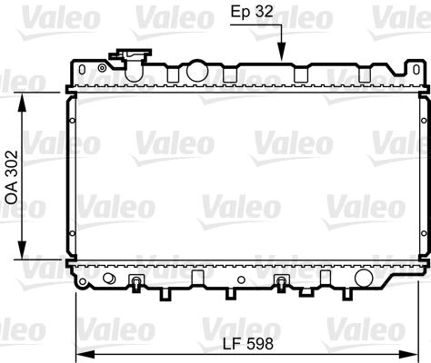 Radiateur, refroidissement du moteur VALEO 730241