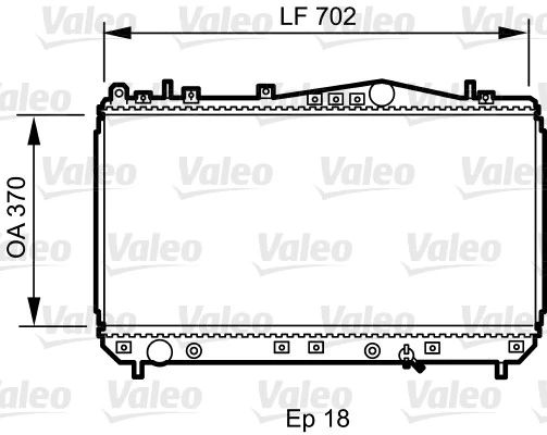 Radiateur, refroidissement du moteur VALEO 735266