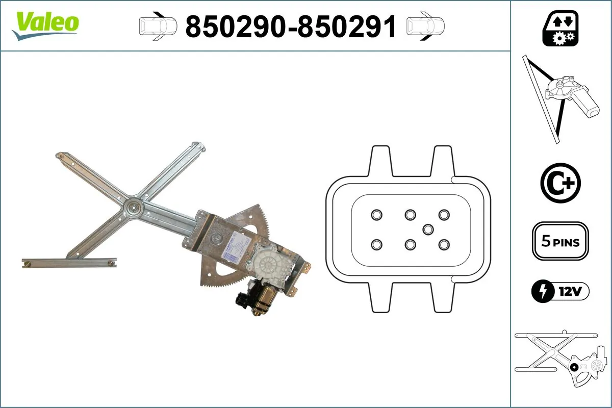 Lève-vitre VALEO 850290