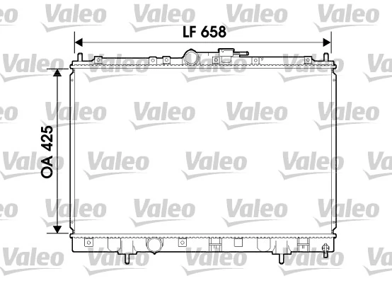 VALEO 734198 — Радіатор охолодження двигуна