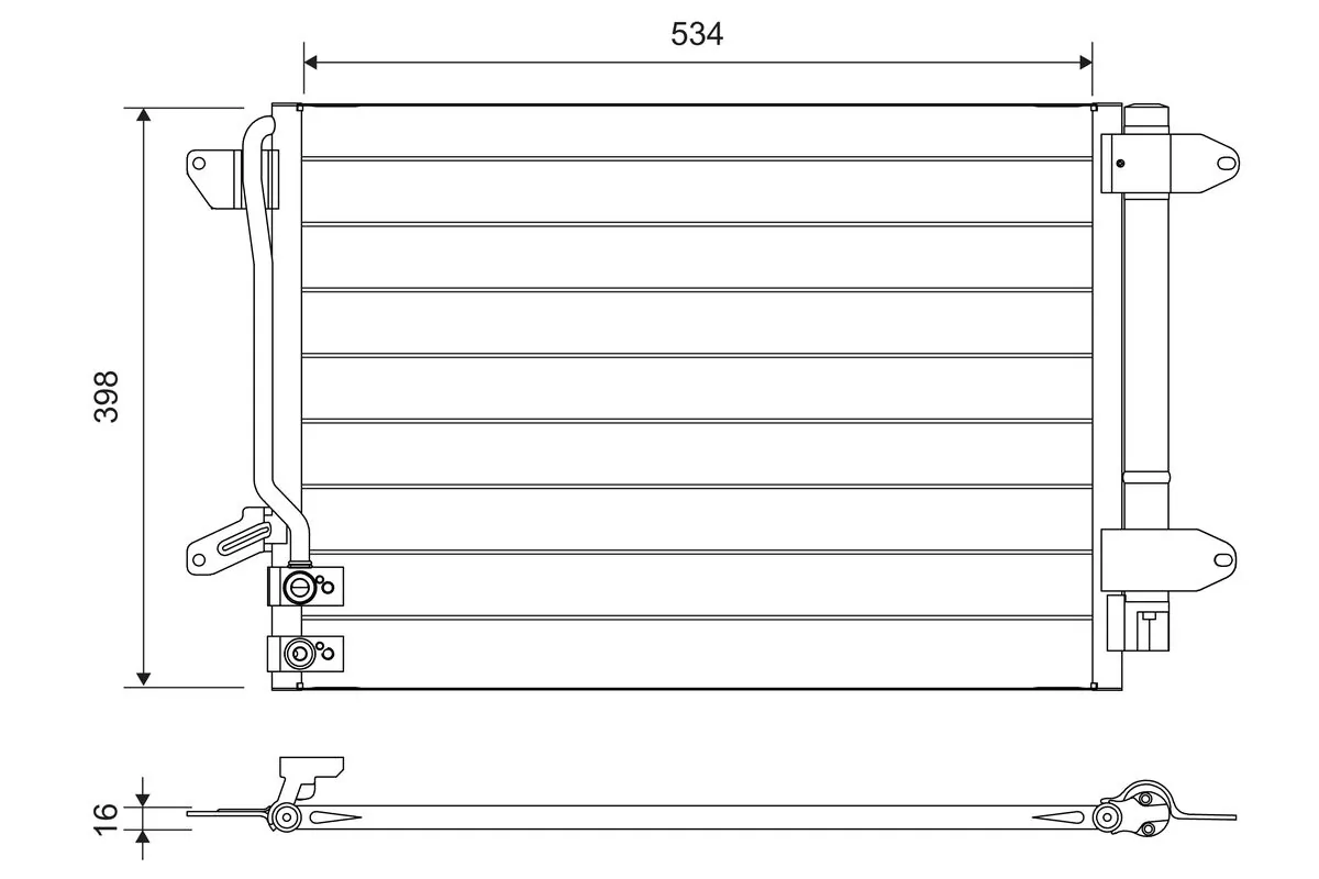 Condenseur, climatisation VALEO 822751