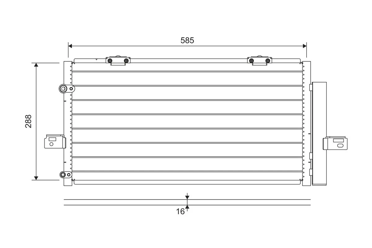 Condenseur, climatisation VALEO 822698