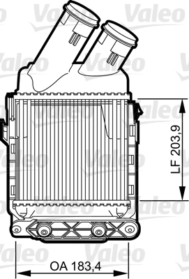 Intercooler, échangeur VALEO 817490