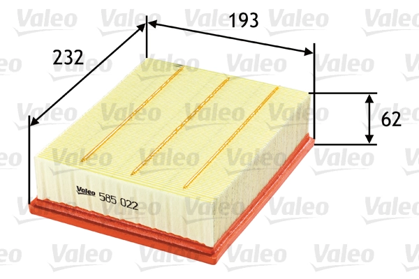 VALEO 585022 — Повітряний фільтр
