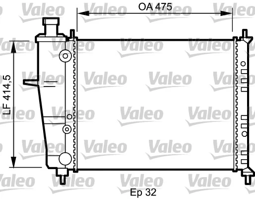 Radiateur, refroidissement du moteur VALEO 734239