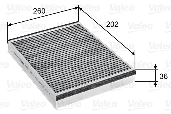 Filtre, air de l'habitacle VALEO 715757