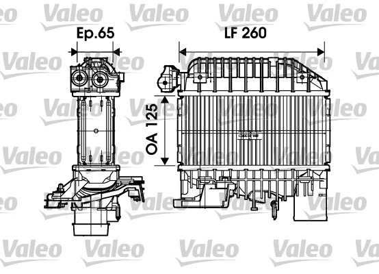 Intercooler, échangeur VALEO 817698