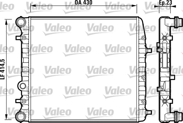 Radiateur, refroidissement du moteur VALEO 732863