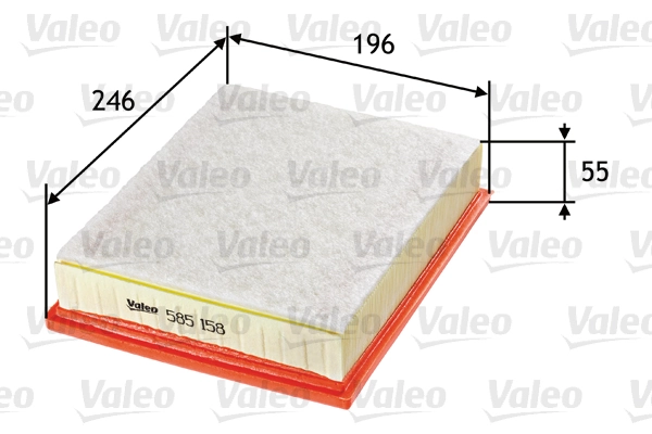 VALEO 585158 — Повітряний фільтр