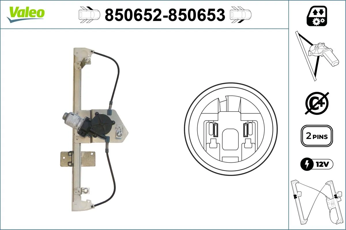 Lève-vitre VALEO 850652