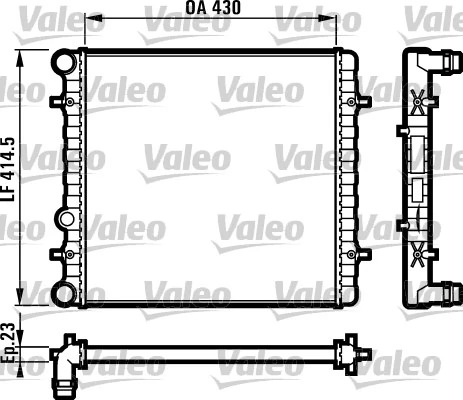 Radiateur, refroidissement du moteur VALEO 731607
