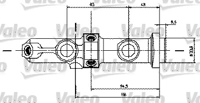 Maître-cylindre de frein VALEO 350627