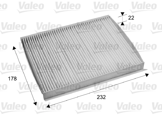 Filtre, air de l'habitacle VALEO 715686