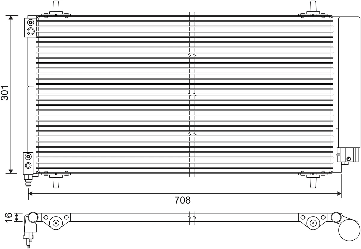 Condenseur, climatisation VALEO 817740