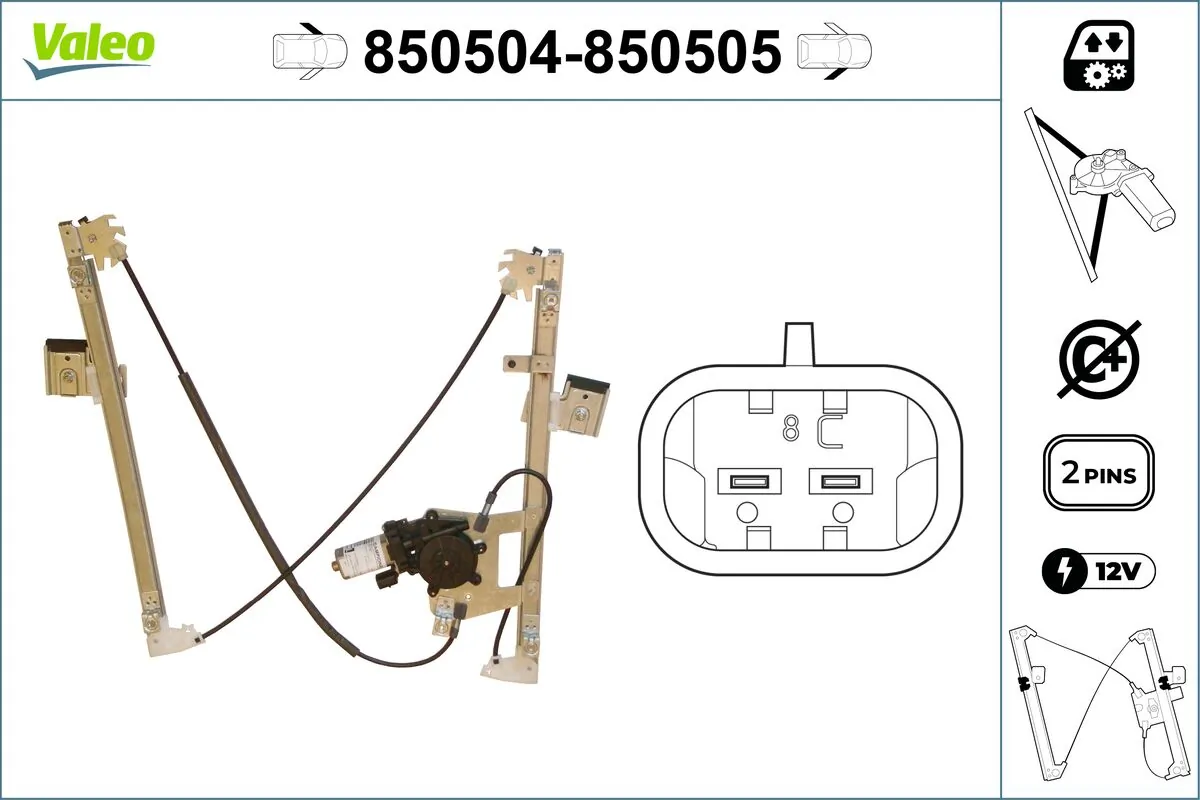 Lève-vitre VALEO 850504