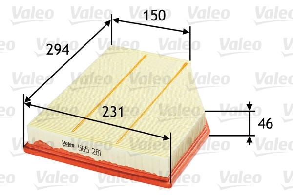 VALEO 585281 — Повітряний фільтр