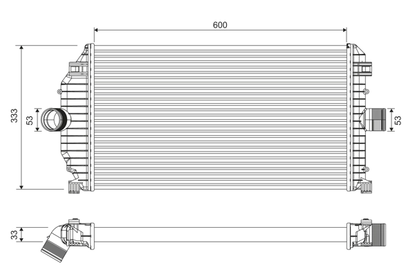 Intercooler, échangeur VALEO 817924