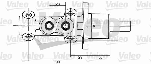 Maître-cylindre de frein VALEO 350824