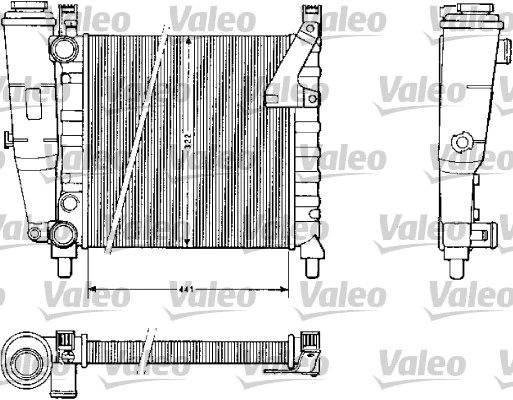 Radiateur, refroidissement du moteur VALEO 883813