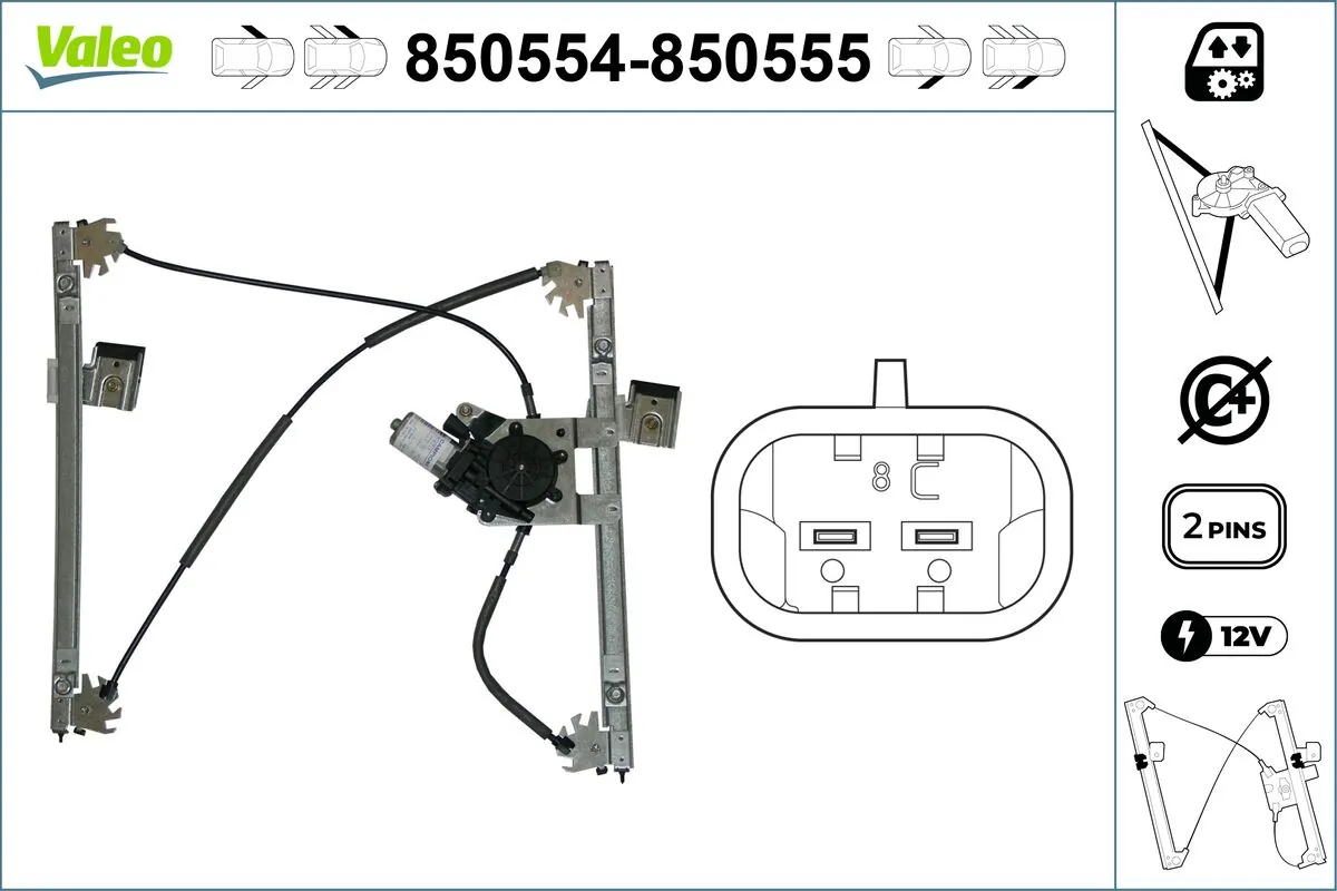 Lève-vitre VALEO 850554