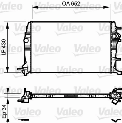 CHŁODNICA RENAULT  GRAND SCENIC III, SCENIC III 1.6D/2.0D 09-16