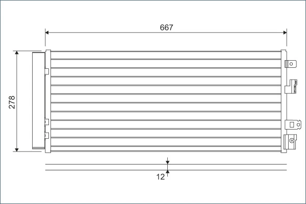 Condenseur, climatisation VALEO 822575