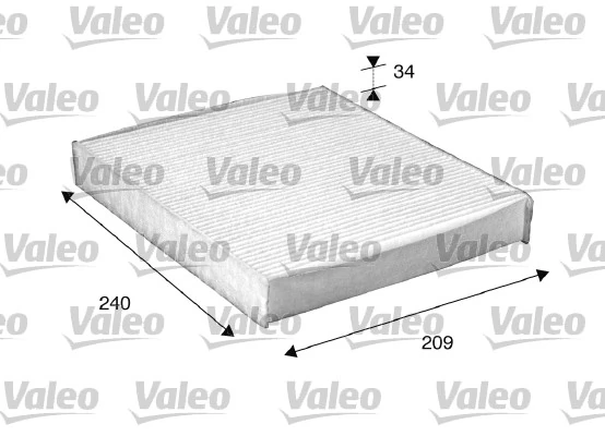 Filtre, air de l'habitacle VALEO 698882