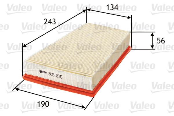 VALEO 585030 — Повітряний фільтр