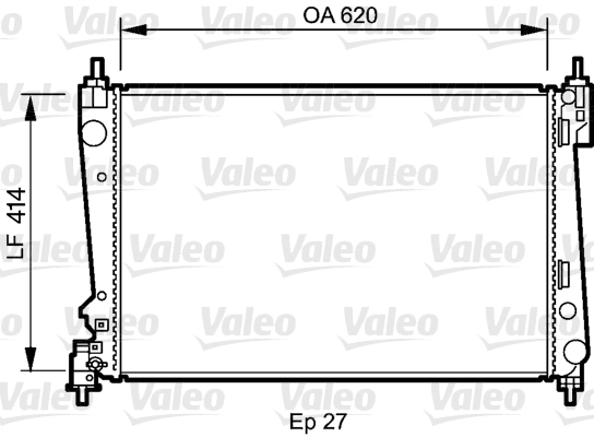 Radiateur, refroidissement du moteur VALEO 735041