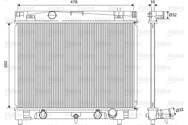 Radiateur, refroidissement du moteur VALEO 701568