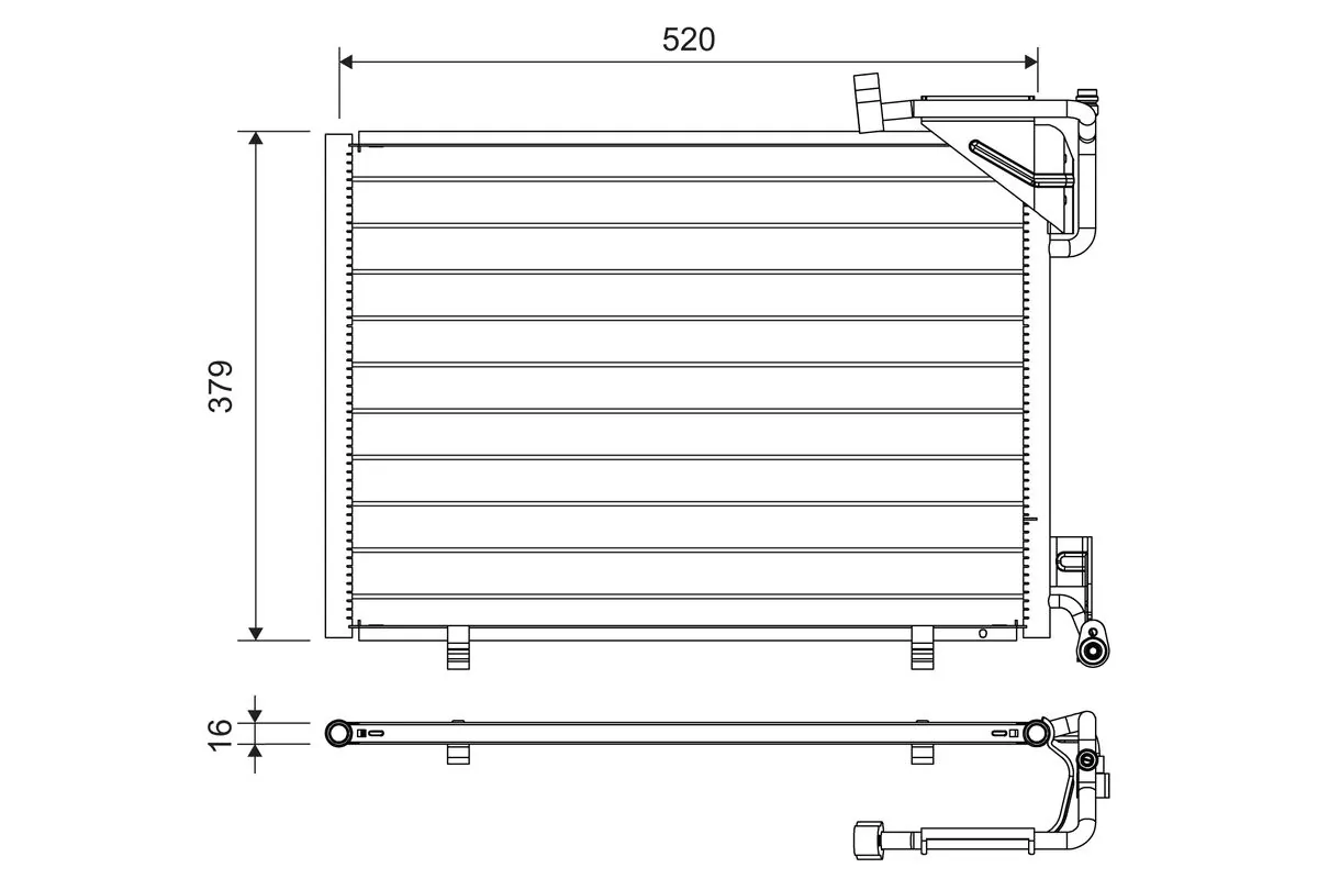 Condenseur, climatisation VALEO 814297