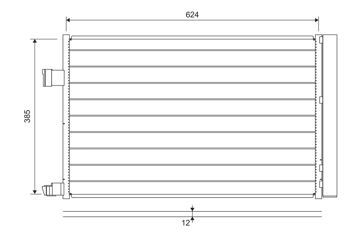 Condenseur, climatisation VALEO 822697