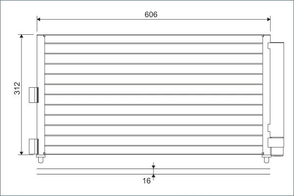 Condenseur, climatisation VALEO 818021