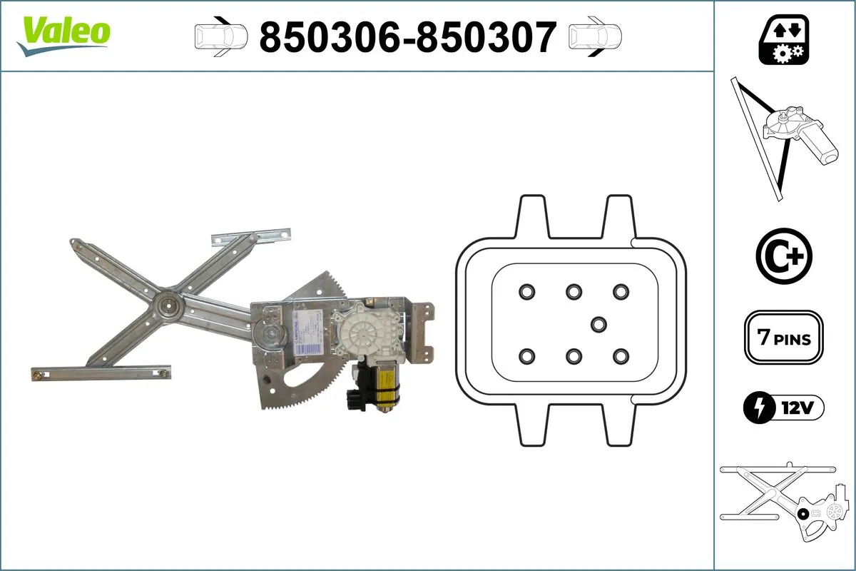 Lève-vitre VALEO 850306