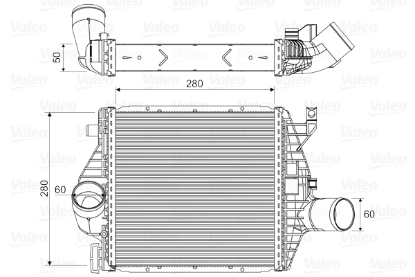 Intercooler, échangeur VALEO 818590