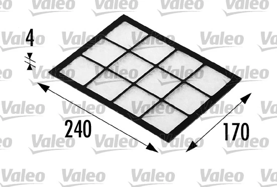 Filtre, air de l'habitacle VALEO 698690
