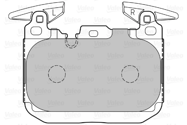 Kit de plaquettes de frein, frein à disque VALEO 601370