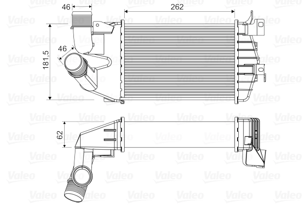 Intercooler, échangeur VALEO 818556