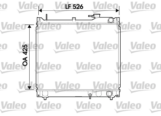 Radiateur, refroidissement du moteur VALEO 734162