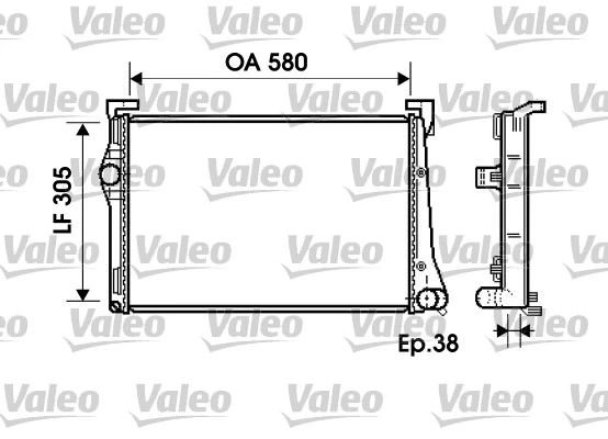 Radiateur, refroidissement du moteur VALEO 734361