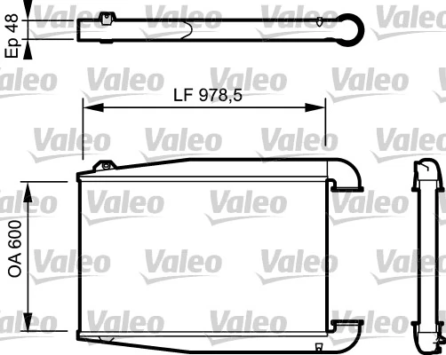 Intercooler, échangeur VALEO 818774