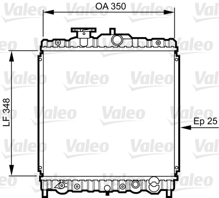 Radiateur, refroidissement du moteur VALEO 731459