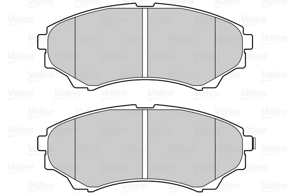 Kit de plaquettes de frein, frein à disque VALEO 601555
