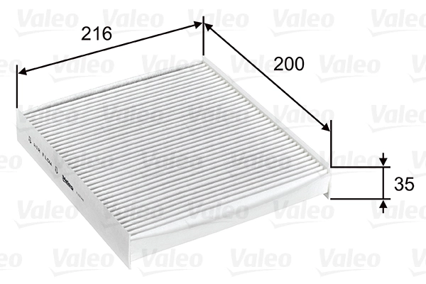 Filtre, air de l'habitacle VALEO 715746