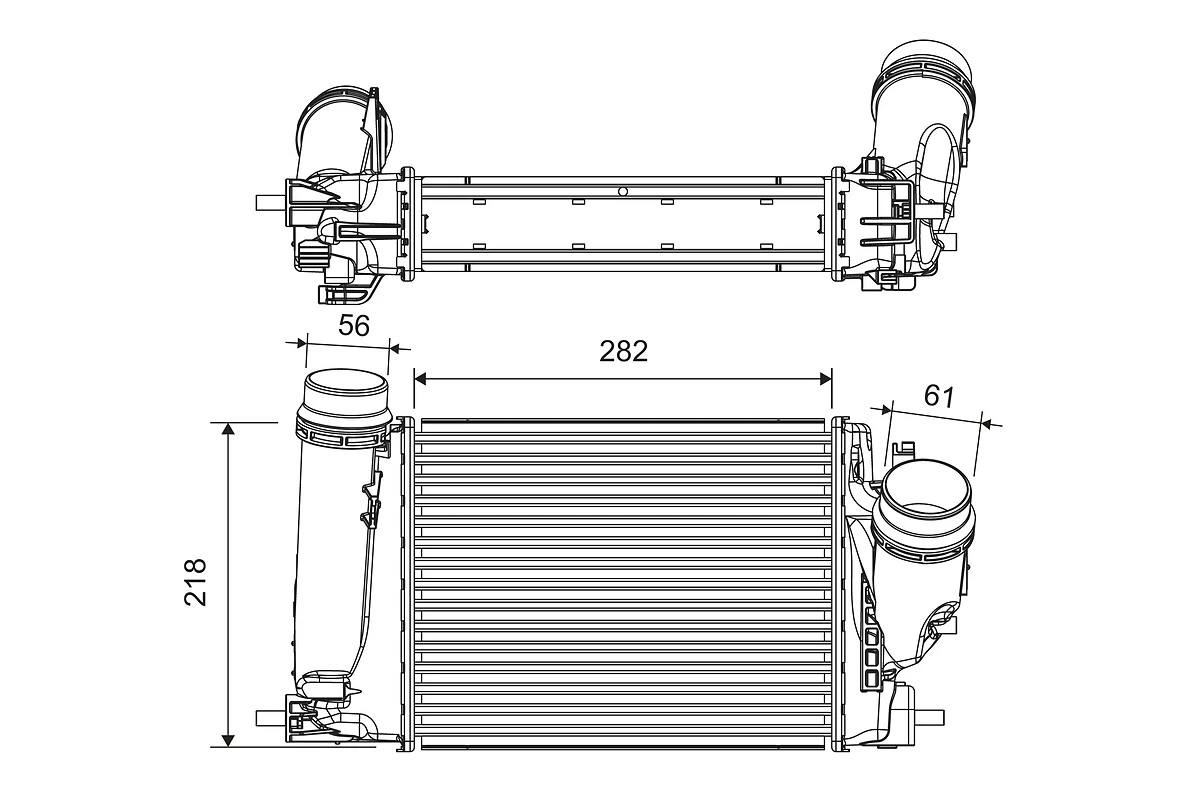 Intercooler, échangeur VALEO 816759