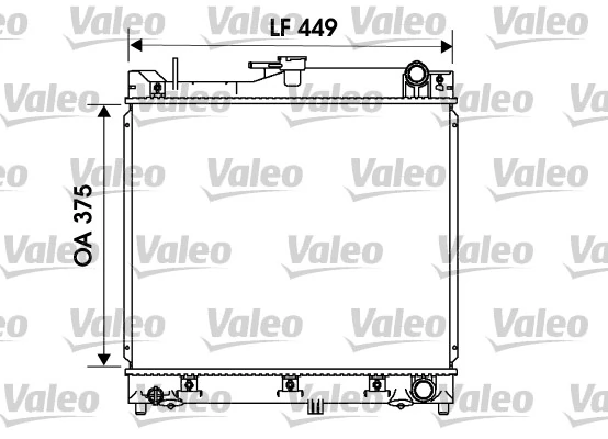Radiateur, refroidissement du moteur VALEO 734170