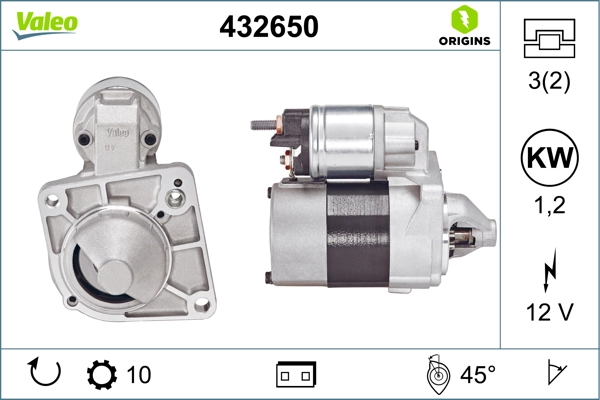 Démarreur VALEO 432650