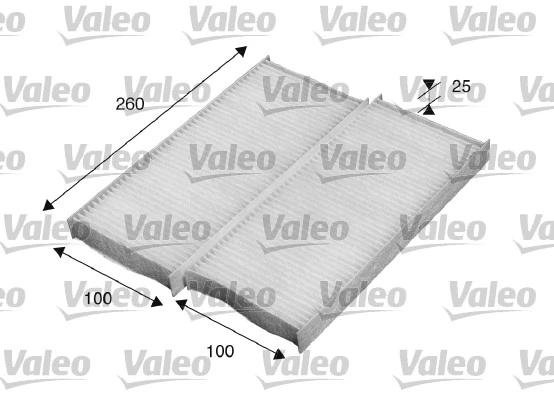 Filtre, air de l'habitacle VALEO 715520
