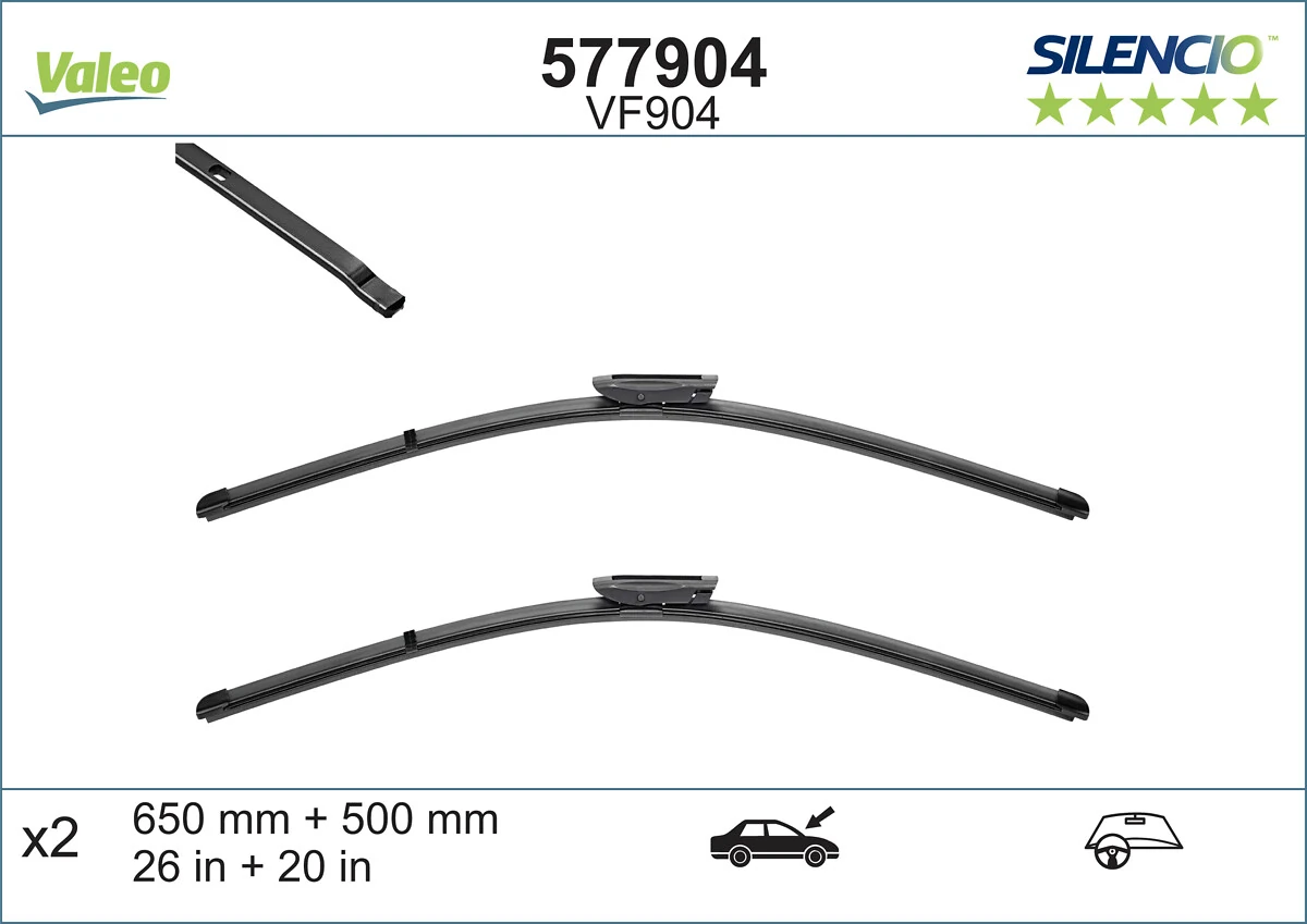 Щітки двірника VALEO (577904)